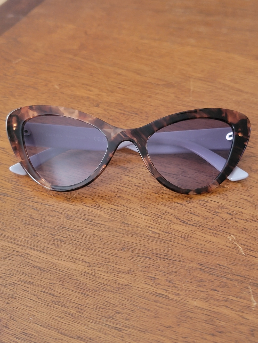 PRADA Havana tortoise/lilac sunglasses SPR 13Y